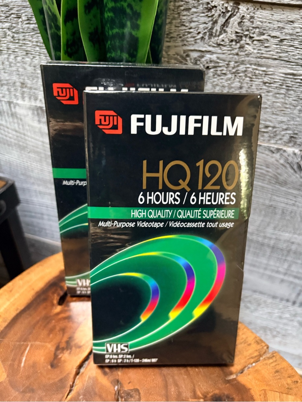 3/$30 | Fujifilm | 2x Sealed Vintage VHS Blank Video Cassettes HQ120 6hr